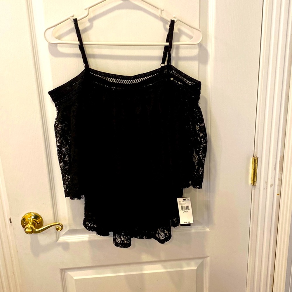 Off the shoulder lace top